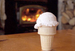 Как приготовить мороженое из снега?